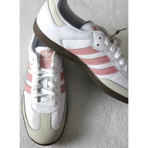 Adidas Originals Women's Samba OG Casual Shoes White Mauve Pink Size 11 NIB - Picture 4 of 5